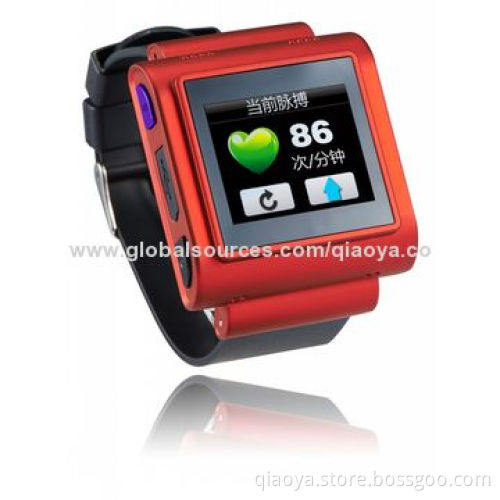 Sports watch phone with aerobics, pulse, GPS, pedometer, alarm clock